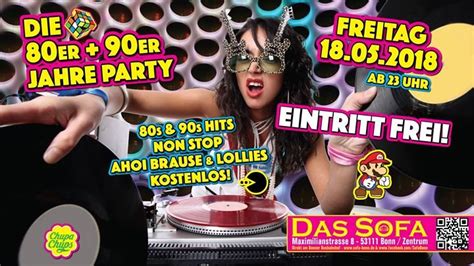 Pentru că, you have just tuned into das sofa and this is the radio that will engage you with their programs so deeply that you yourself will tune in to this radio again and again. Party - Die 80er + 90er Jahre Party - Eintritt FREI! - Das ...