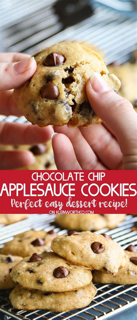 You can use these chocolate chips for baking, or simply eat them by the handful. Chocolate Chip Applesauce Cookies made with less added ...