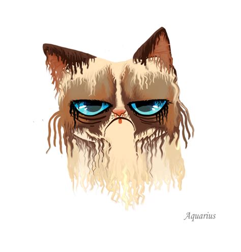 Grumpy horoscope - Aquarius by vitag.deviantart.com on @deviantART | Grumpy cat art, Grumpy cat ...