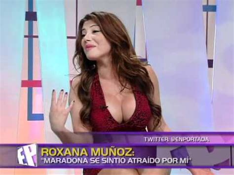 Roxana muñoz responde a quienes critican alimentación de su hija. Roxana Muñoz "Maradona se sintio atraído por mi" En ...