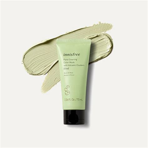 The texture is light and not heavy when applied to face, easy to dry, but leaves no effect on me. innisfree Volcanic Color Clay Mask 70ml / 2.36oz K ...
