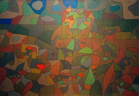 Mein garten am bach (nach paul klee). Paul Klee 'Garten nach dem Gewitter' (Garden after the ...
