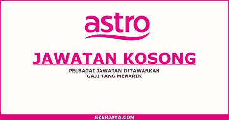 Jawatan kosong terengganu sales representative 03 january 2019 position : Kerja kosong terkini Astro Mohon Jawatan Secara Online