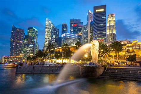 新加坡共和国, пиньинь xīnjiāpō gònghéguó, палл. Fototapete Skyline Singapur im Lichtermeer - Jetzt bestellen!