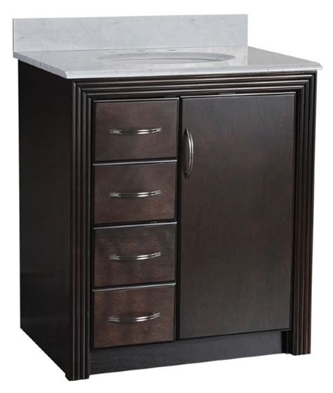 W bath vanity cabinet only in new 36 bathroom vanity with drawers 1024 x 1024 52273. Foremost Errigon 30-in. Single Bathroom Vanity with Left ...