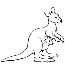 They're great for all ages. Image result for mama and baby kangaroo clipart outline ...