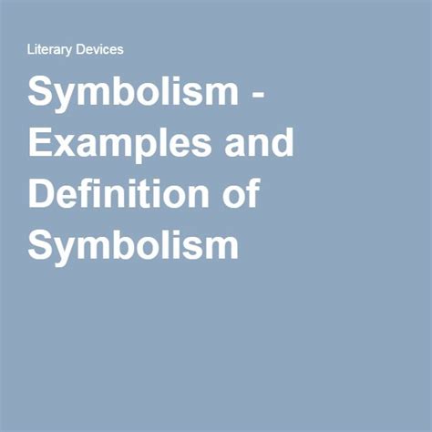 Symbolism - Examples and Definition of Symbolism | Apostrophe examples, Fallacy examples, Figure ...