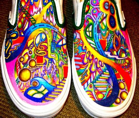 Get a variety of sharpie markers (metallic, fine tip, paint, regular). Custom Vans FTW | alyseoriginalart: Psychedelic custom ...
