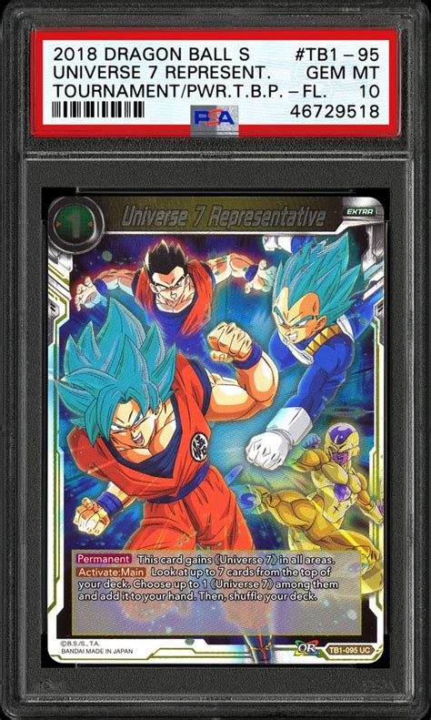 There was only 5 of each card ever produced and given out. 2018 Dragon Ball Z Dragon Ball Super Tournament Of Power ...