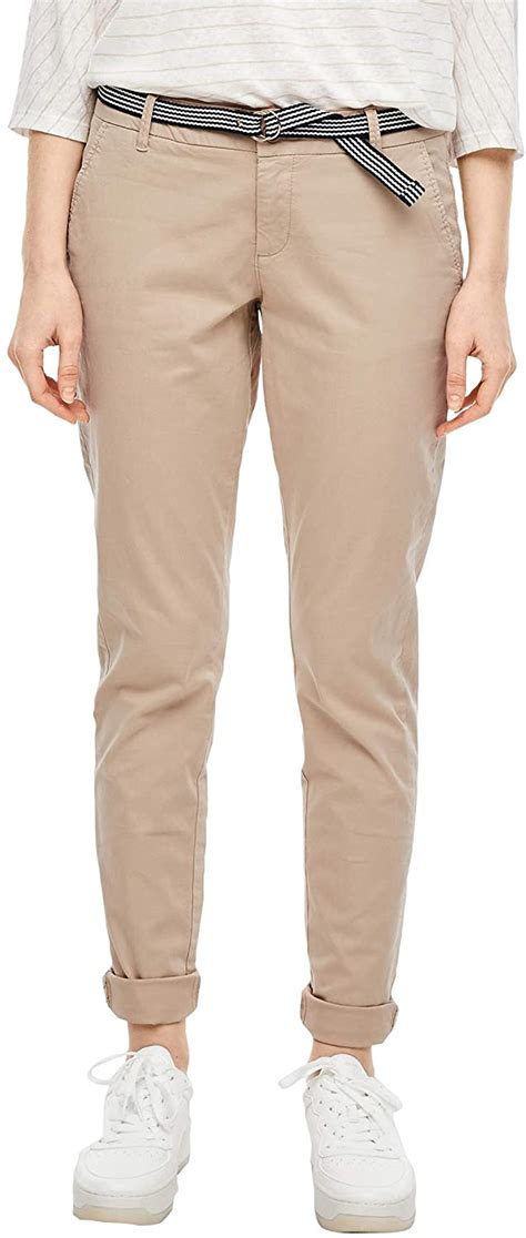 Pantalon large noir, pantalon droit ou chino, pantalon de couleur ou imprimé, pantalon gainant. s.Oliver Chino Pantalon Femme grande longueur - Wetall