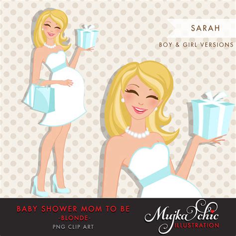 See more ideas about baby clip art, baby scrapbook, baby shower. Blonde pregnant mom clipart for Baby Shower and Party