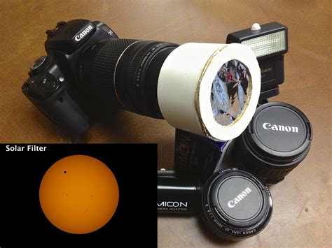 This will give you a circle on the solar film roughly the your camera filter is now complete: Solar Filter - Instructables