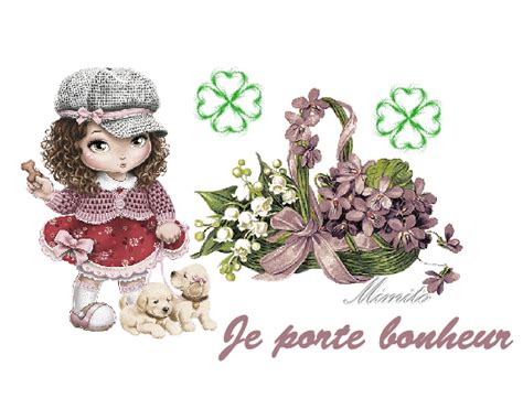 Comme le veut la tradition, ce matin cueillette de brins de muguet au jardin que je partage avec vous tous. 1er MAI MUGUET BRIN PORTE BONHEUR COEUR ROSES ET ANGE ...