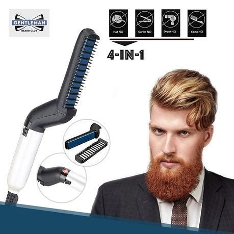 Upgraded beard straightener, electric beard straightener brush, multifunctional beard and hair straightening heat brush comb, best heat beard straightener brush for gift beard straightener features 1. Best Heated Beard Hair Straightener Comb & Brush For Men ...