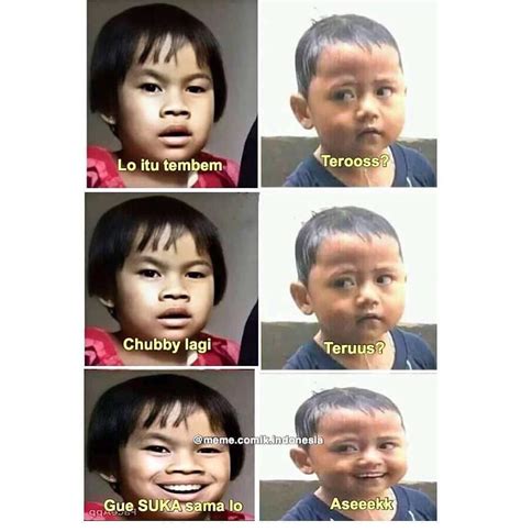 Kumpulan artikel, cerita, foto dan video lucu yang di dedikasian bagi para pecinta tertawa, gurauan, humor selain kata kata lucu, kumpulan meme lucu banget bisa kamu jadikan cara untuk mewakili perasaanmu. 30+ Hits Meme Lucu Minang Kocak Terlengkap - Memeku