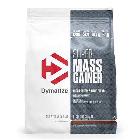Can be used at any time of the day, including post workout. Dymatize Nutrition Super Mass Gainer (12lb) | NUTRIARA
