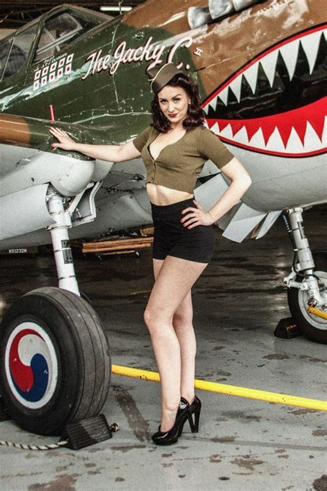 If you are a copyright holder and believe a post infringes your copyright, just let me know and i'll take it. WW2 pinup shoot | Airplane pinup girls | Pinterest