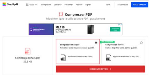 Selon les données contenues dans le pdf, la compression fonctionne plus ou moins bien. Tuto Comment compresser un fichier PDF sur mac