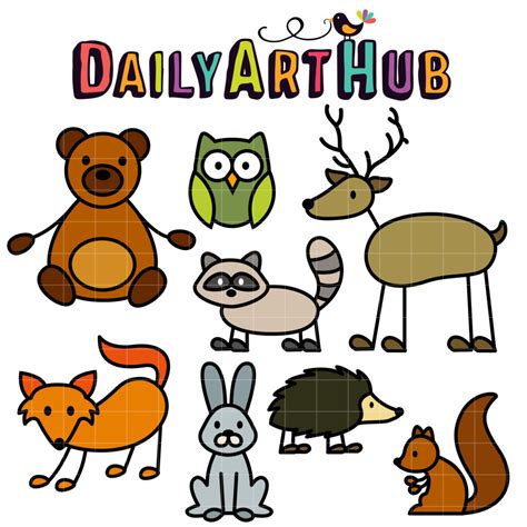 Maybe you would like to learn more about one of these? Stick Forest Animals Clip Art Set - Daily Art Hub - Free Clip Art Everyday