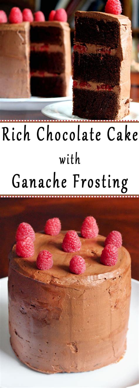 It is a perfect chocolate treat with chocolate cake, chocolate mousse filling, and ganache frosting. Rich Chocolate Cake With Ganache Frosting | Chocolate ...