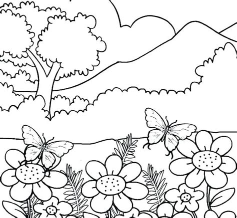 Nature scenery coloring pages for toddlers. Nature Coloring Pages For Toddlers