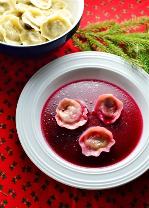 This delicious polish borscht recipe is a traditional dish served with mushroom dumplings (uszka) as part of christmas eve dinner. Polish Christmas Eve Porcini Dumplings (Uszka) - Everyday ...