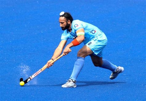 Indian men's hockey team's captain manpreet singh celebrates a goal. Sultan Azlan Shah Cup 2015 - India vs Canada