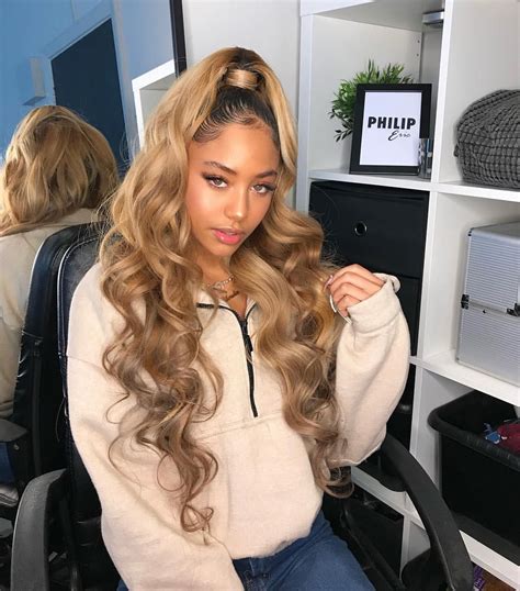 Bring two fishtails together at the back of your head and pin them down for a modern style. Inches💕🤩 Half up half down slay using Haìress velvet ...