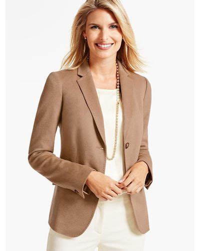 4.2 out of 5 stars 27. Talbots Synthetic Camel Hair Blazer in Natural - Lyst