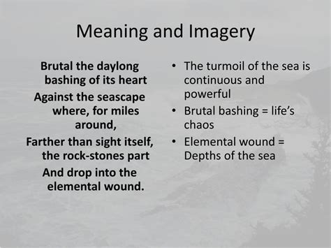 Sun in the knifed horizon bleeds the sky spilling a peacock stain upon the sands, across some murdered rocks refused to die. PPT - GABU by Carlos Angeles PowerPoint Presentation, free ...