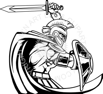 Digital drawing of a trojan helmet and. Shield Drawing | Free download on ClipArtMag