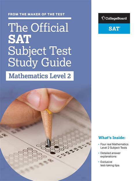 Turn in your best paper. College board sat subject test math level 2 book ...