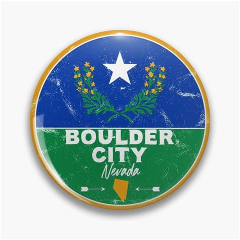 Temperature in boulder city nevada. 'Boulder City Nevada NV Flag and Map' Pin Button by ...