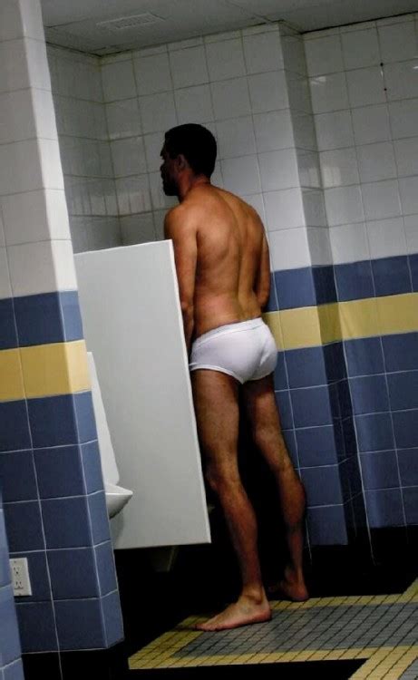 Please use english only, so we can understand and reply to any questions. Dad peeing in his briefs in the locker room with n ...