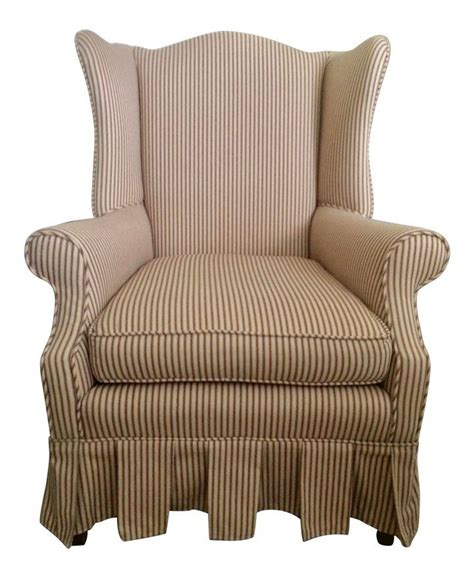 With their high backs, winged sides and scroll arms, the wing back chair combines classic style with supportive comfort. Upholstered Wingback Chair From 1965 With 7 Yards of ...