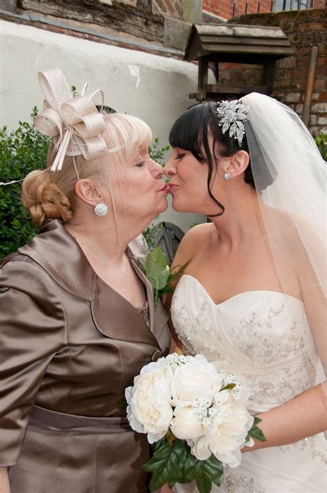 Check out our mother daughter matching dress wedding selection for the very best in unique or custom, handmade pieces from our clothing shops. Mother daughter wedding day kiss photo ! | Mother daughter ...