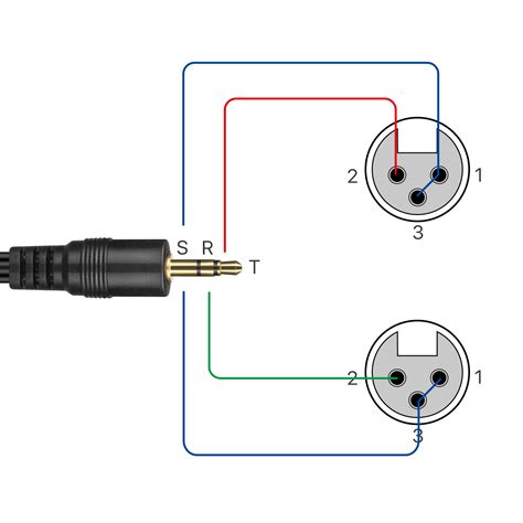 Common electric guitar wiring diagrams. 3.5mm to XLR Female Cable Y Adapter Stereo AUX Audio Jack Plug Converter Cord 6F | eBay