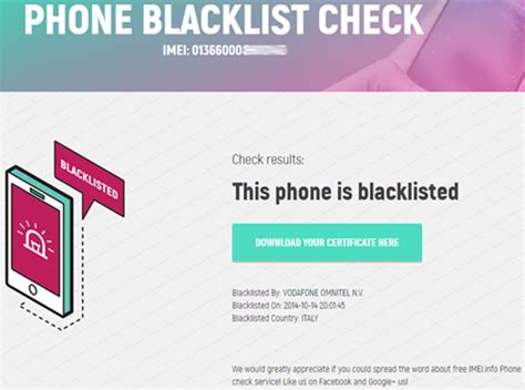 Check your phone blacklist status. Phone Blacklist Checker - IMEI.info