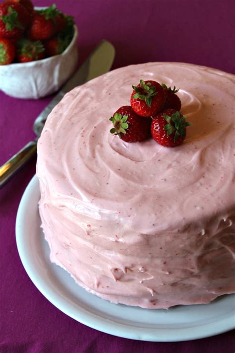 I've share my very favorite vanilla cake recipe, which has received rave reviews. Strawberry Cheesecake Cake - Recipe Girl