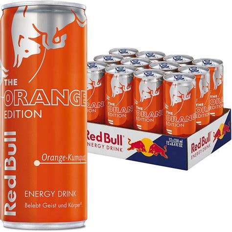 Mittlerweile gibt es über 50 sorten der koffeinhaltigen brause. Energy-Drinks - Red Bull Orange Karton 12 x 0,25 l Dose ...