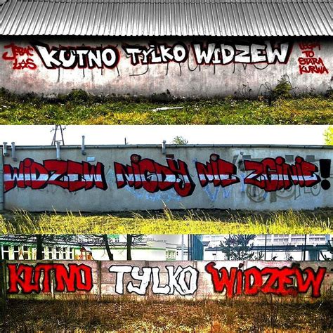 Pod koniec pierwszej połowy wynik z rzutu karnego otworzył jacek podgórski, ale w ostatnich minutach do wyrównania … #KutnoTylkoWidzew #RTS #Widzew #Łódź #Kutno #art #graffiti ...