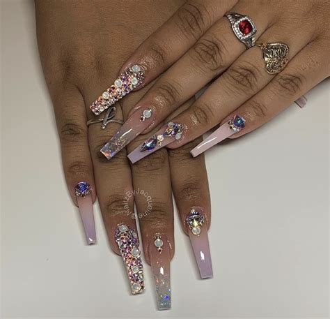 Bling acrylic nails by pin | iluvicy ️ on acrylic nails | Long acrylic nails, Best acrylic nails