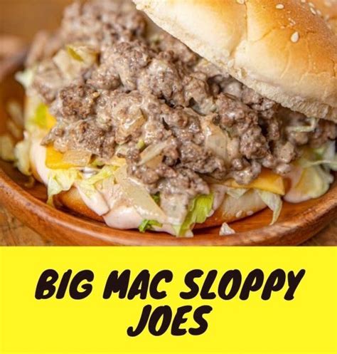 These homemade sloppy joes are simple, comforting, and they go well with a big bunch of kettle cooked potato chips for added crunch. Big Mac Sloppy Joes - Let's Cooking