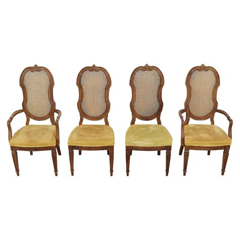 ( enter zip code ) 86% OFF - Thomasville Thomasville Italian Provincial Style Cane Back Dining Chairs / Chairs