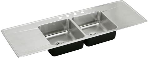 The double corner kitchen sinks. Elkay ILR6622DD1 66 Inch Drop-In Double Bowl Stainless ...