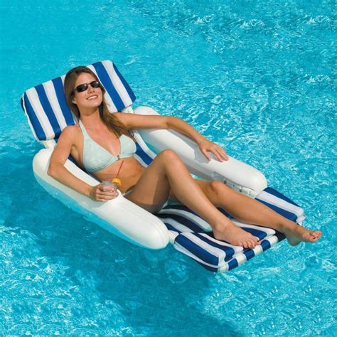 Dan wesson chair handle blow up sofa mattress sea a180 qd sling swivel airbed repair 1 baby bed sauna buy swimming noodle inflate lounger infatable chair this product belongs to home , and you can find similar products at all categories , sports & entertainment , water sports , air mattresses. Sunchaser Padded Floating Pool Lounger - NT140