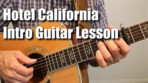 Lyrics and music composed by don henley, glenn frey & don felder. Hotel California Introduction Guitar Lesson Tutorial - YouTube