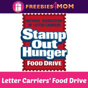 Your state may use a different name. *Expired* Stamp Out Hunger Food Drive May 13 - Freebies 4 Mom