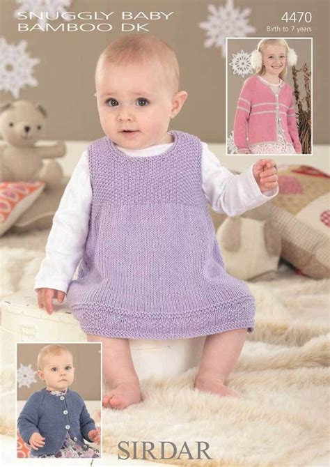 Soooooo sweet very pretty and quite easy pinafore dress for girls pattern clara. Childrens Pinafore and Cardigans in Sirdar Snuggly Baby ...