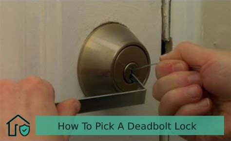 You are able to get a paper clip and make it into a picking tool, as a hook or a rake. How To Pick A Deadbolt Lock | A Step-By-Step Beginner Guide